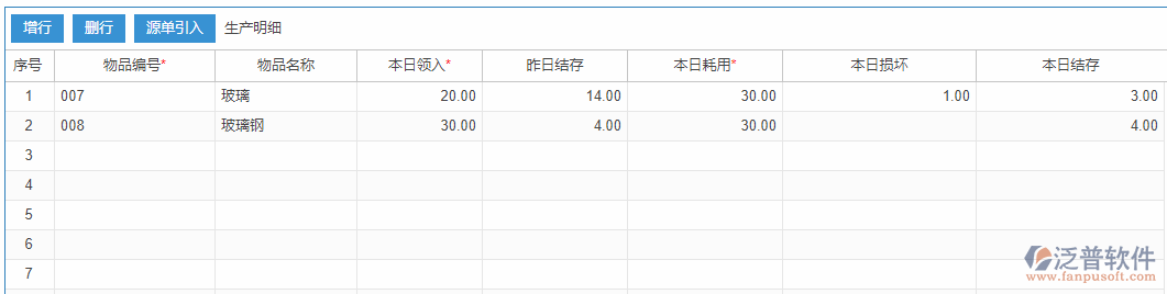 生產(chǎn)任務(wù)匯報明細(xì)手動錄入效果圖
