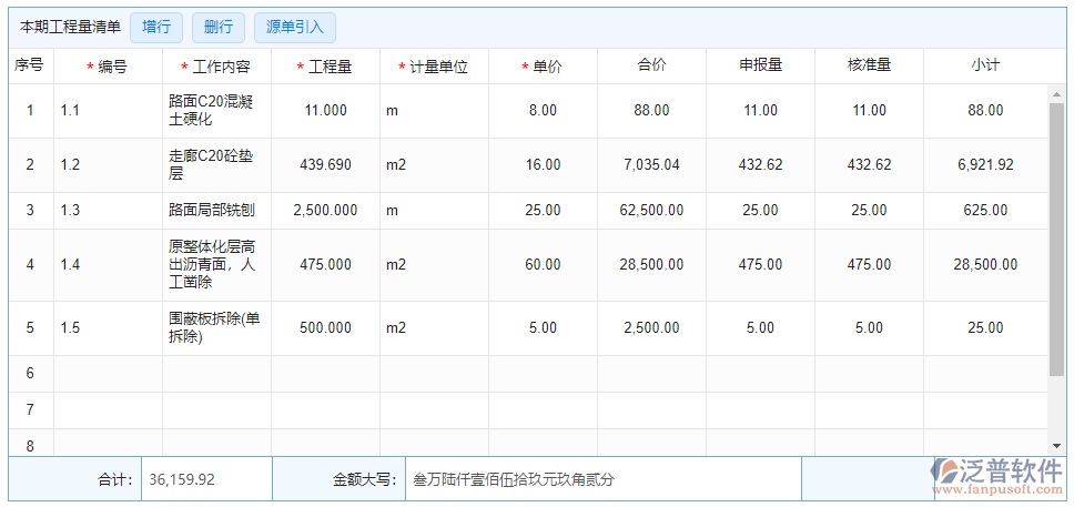 進(jìn)度款申報(bào)明細(xì)