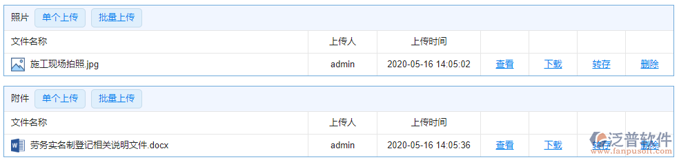勞務實名制登記附件