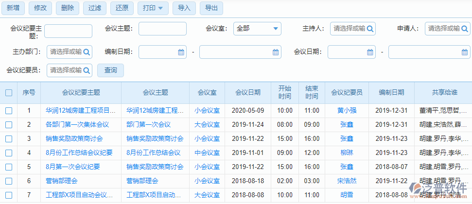 會議紀(jì)要