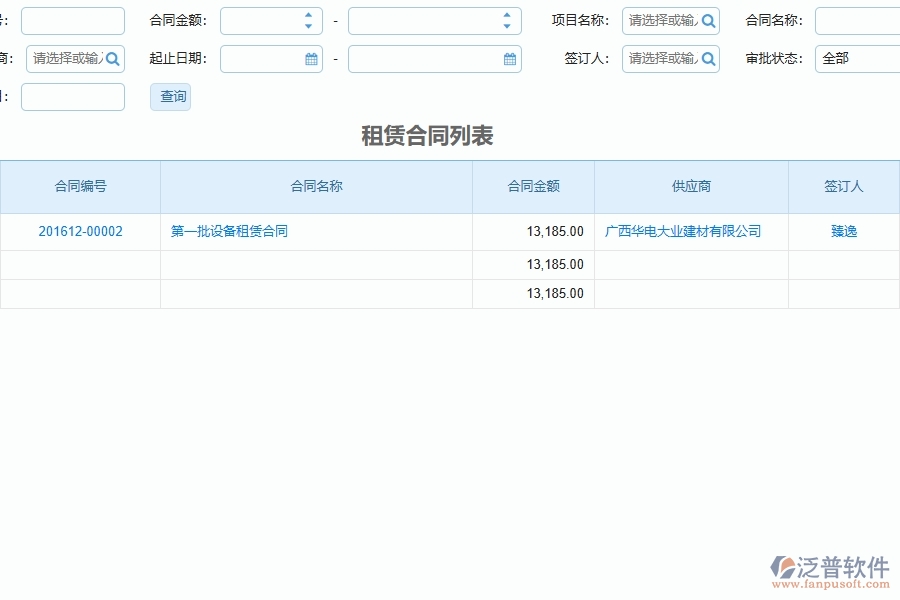 設(shè)備安裝工程企業(yè)管理系統(tǒng)在租賃合同報表中的競爭優(yōu)勢