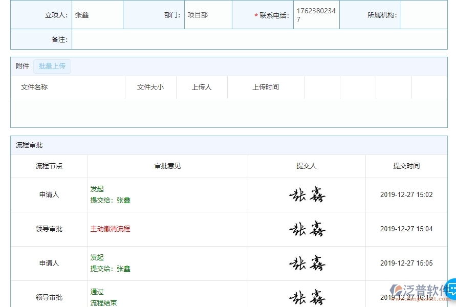 四、泛普軟件-園林工程立項項目明細查詢管理系統(tǒng)的主要內容