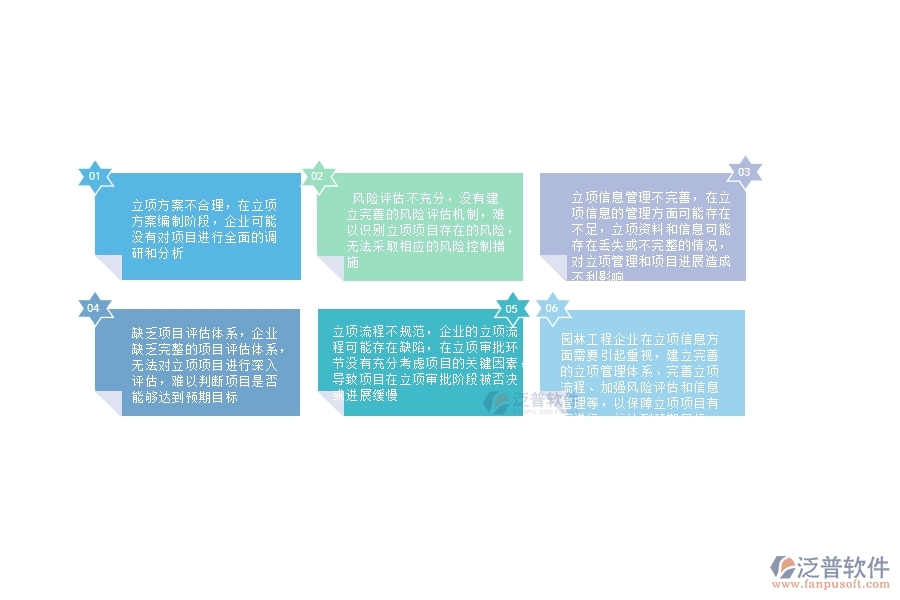 一、在園林工程企業(yè)管理中立項(xiàng)信息方面存在的問題