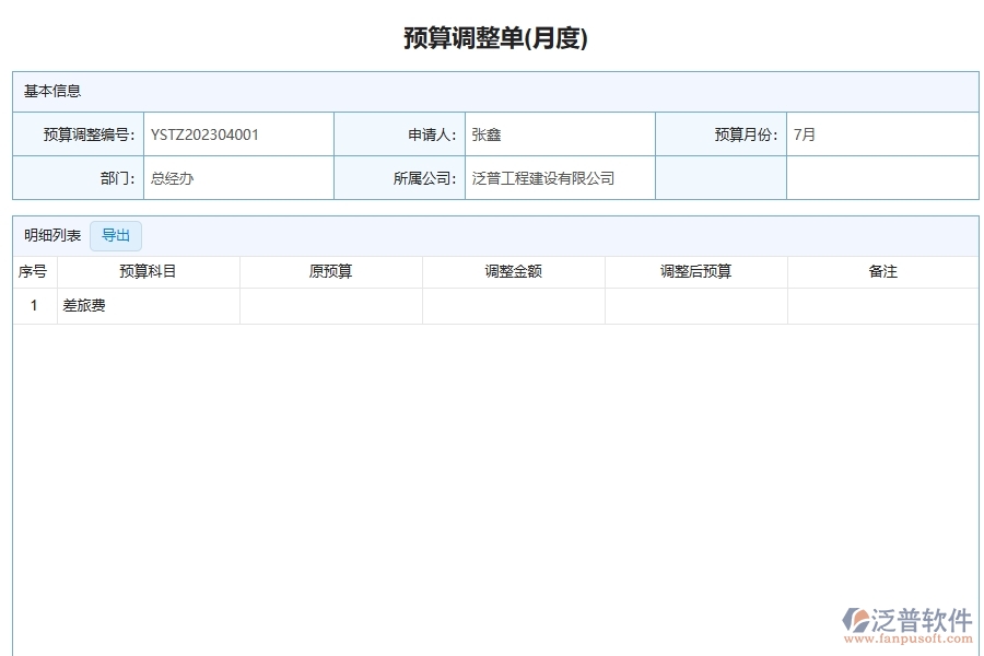 幕墻工程企業(yè)使用了系統(tǒng)之后，給預(yù)算調(diào)整單列表管理帶來了哪些好處