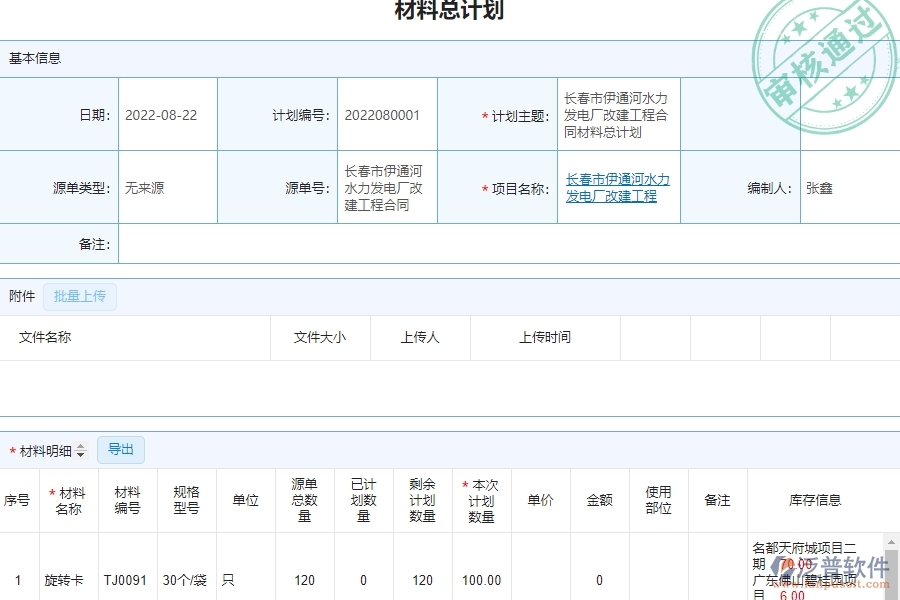 泛普軟件-市政工程項目管理系統(tǒng)在材料計劃中的亮點