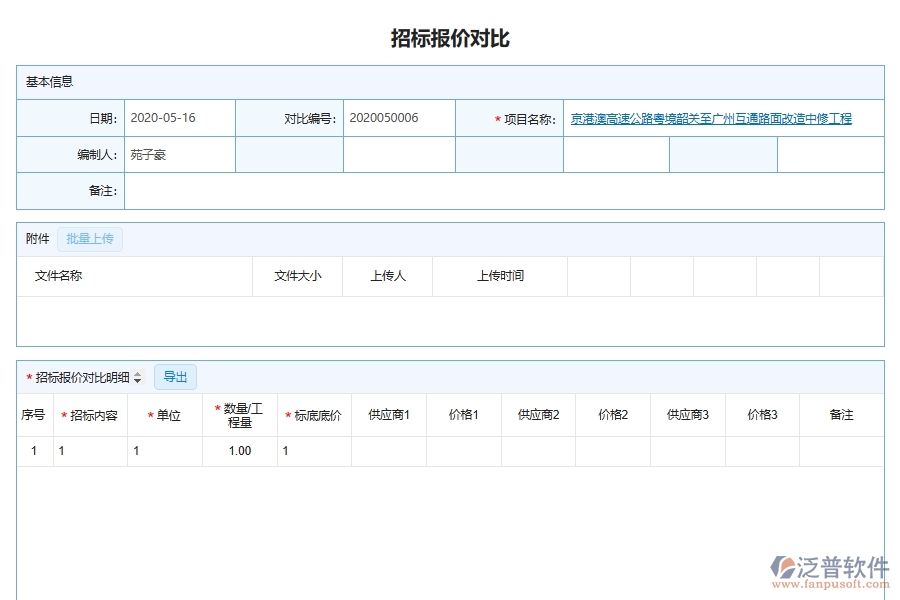 泛普軟件-幕墻工程企業(yè)管理系統(tǒng)的施工招標(biāo)報(bào)價(jià)管理為工程企業(yè)帶來(lái)的管理革新
