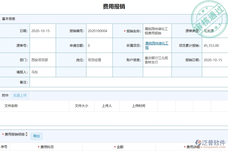 四、泛普軟件-園林工程企業(yè)項目總成本統(tǒng)計表(按收付款取數(shù))的重要性