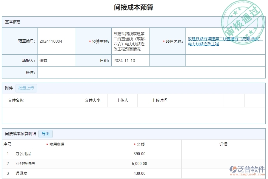 三、泛普軟件-公路工程系統(tǒng)中間接成本預算管理的注意事項