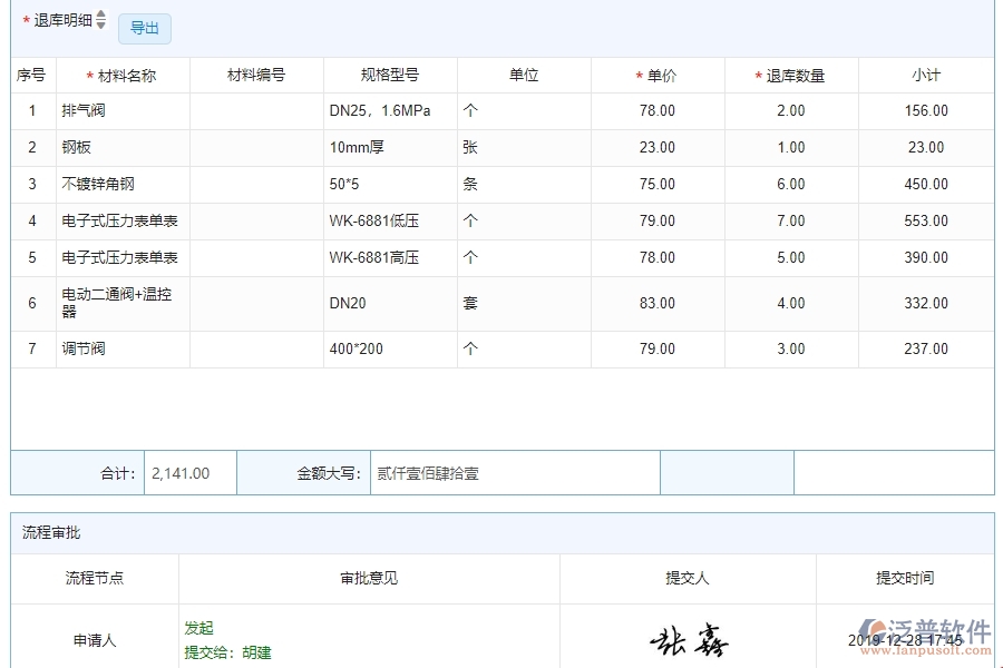 四、使用泛普軟件-幕墻工程材料退庫(kù)管理系統(tǒng)的核心優(yōu)勢(shì)