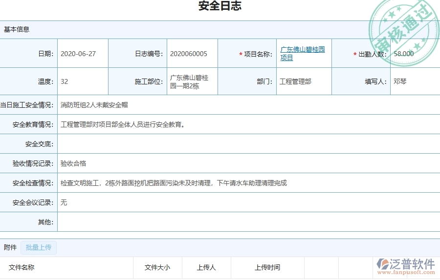 三、機(jī)電工程企業(yè)上了泛普軟件-工程安全日志列表軟件的好處是什么
