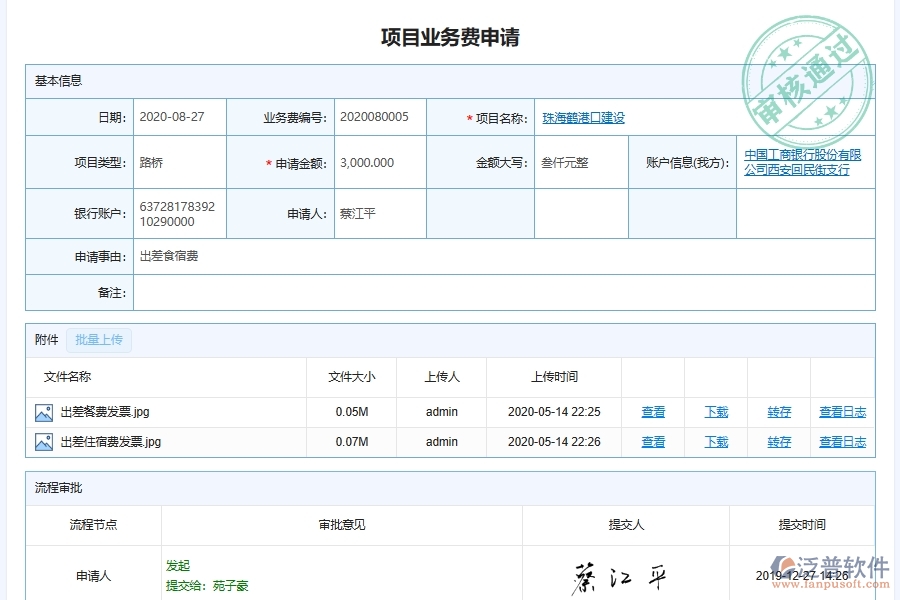 泛普軟件-幕墻工程項(xiàng)目業(yè)務(wù)費(fèi)用申請(qǐng)報(bào)告管理系統(tǒng)能為企業(yè)帶來什么價(jià)值
