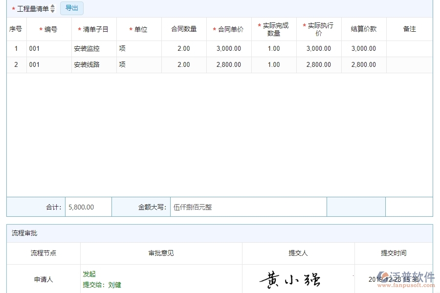 四、泛普軟件-安防工程管理系統(tǒng)中完工結(jié)算管理的應(yīng)用場(chǎng)景