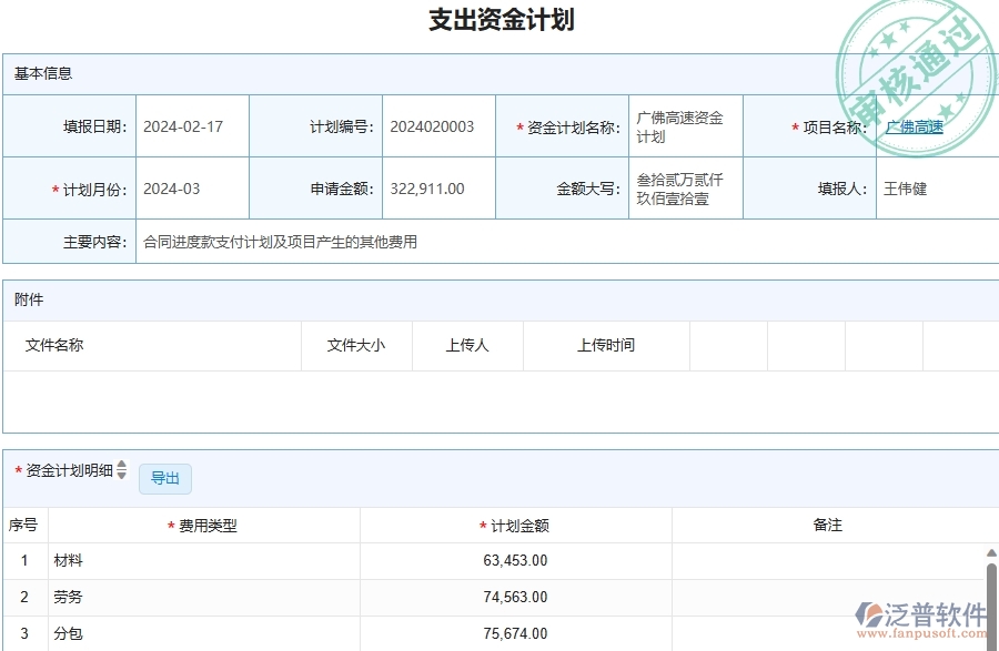 三、泛普軟件-公路工程企業(yè)管理系統(tǒng)有效提升企業(yè)資金計(jì)劃的措施