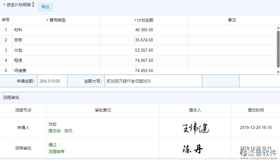 三、泛普軟件-安防工程管理系統(tǒng)中資金報(bào)表的注意事項(xiàng)