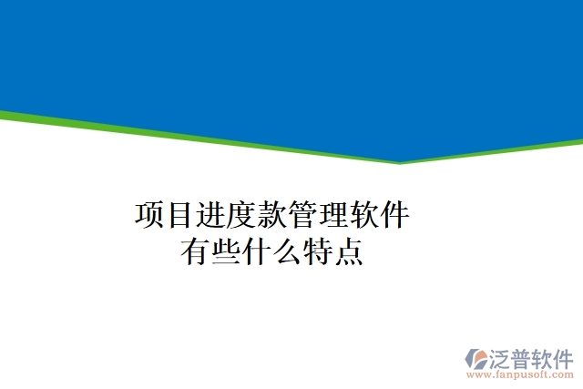 項目進度款管理軟件有些什么特點