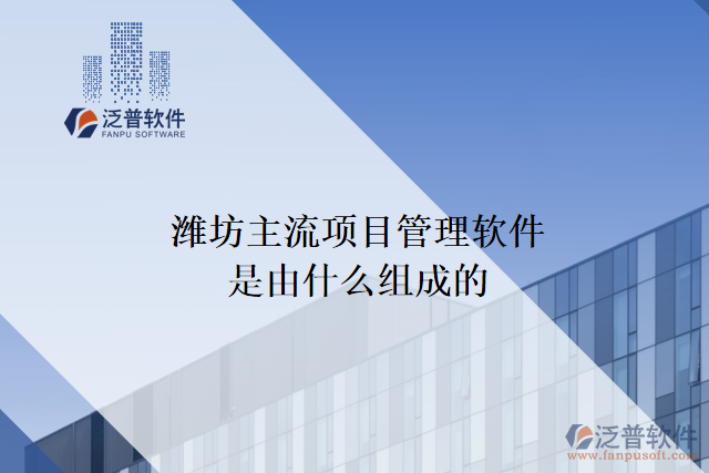 濰坊主流項目管理軟件是由什么組成的