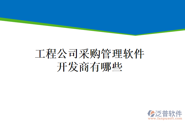工程公司采購(gòu)管理軟件開(kāi)發(fā)商有哪些