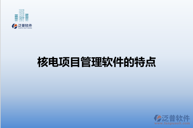 核電項目管理軟件的特點(diǎn)