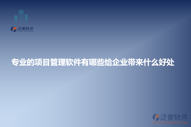 專業(yè)的項(xiàng)目管理軟件有哪些給企業(yè)帶來什么好處