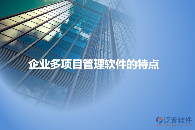 企業(yè)多項目管理軟件的特點(diǎn)