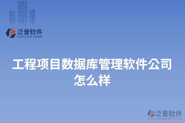 工程項目數(shù)據(jù)庫管理軟件公司怎么樣