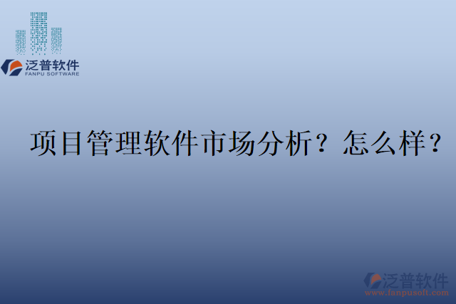 項目管理軟件市場分析？怎么樣？