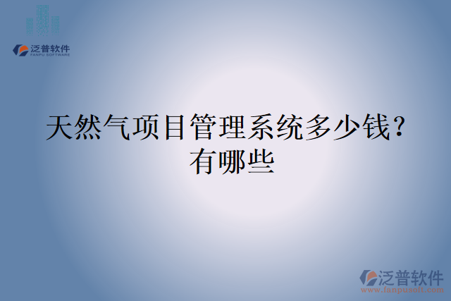 天然氣項(xiàng)目管理系統(tǒng)多少錢？有哪些