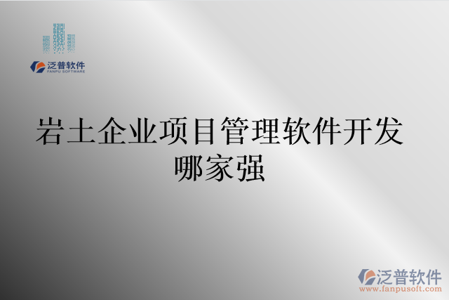 巖土企業(yè)項(xiàng)目管理軟件開發(fā)哪家強(qiáng)