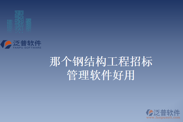 那個鋼結(jié)構(gòu)工程招標(biāo)管理軟件好用