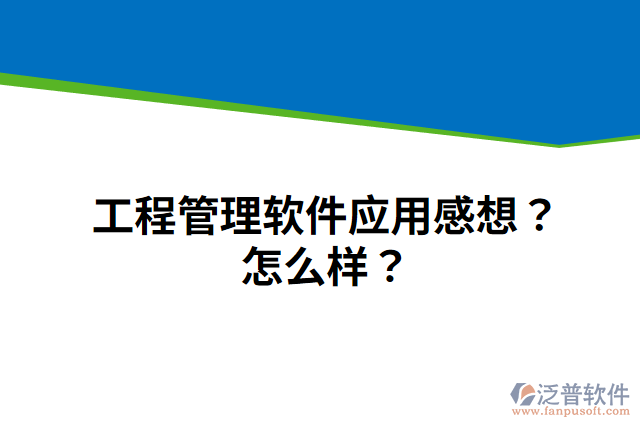 工程管理軟件應(yīng)用感想？怎么樣？