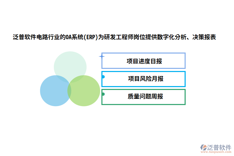 泛普軟件電路行業(yè)的OA系統(tǒng)(ERP)為研發(fā)工程師崗位提供數(shù)字化分析、決策報(bào)表