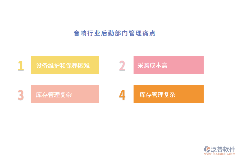 音響行業(yè)后勤部門(mén)管理痛點(diǎn)