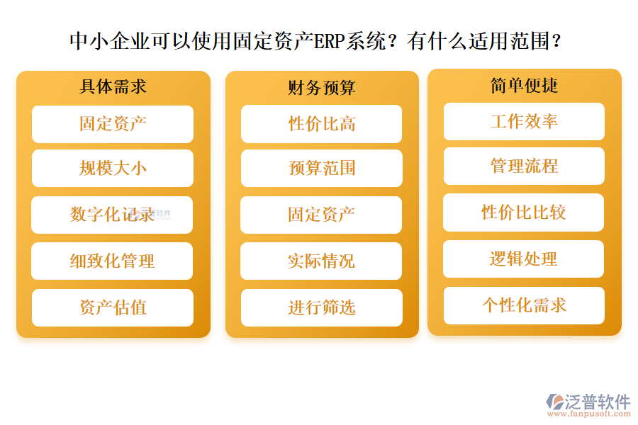 中小企業(yè)可以使用固定資產(chǎn)ERP系統(tǒng)？有什么適用范圍？
