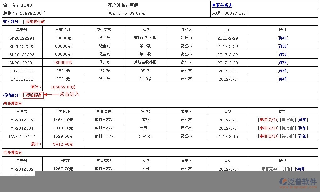 財務部--財務報銷