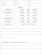 美容院受訓(xùn)學(xué)員意見(jiàn)反饋表